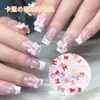 Acessórios de Laço para Nail Art Populares da Moda Estilo Fofo Misto Mini Laços de Gravata Flutuantes Acessórios Decorativos Vestíveis para Unhas