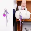 Moda Sencilla y a la Moda Estilo Mismo de Bloggeras Ins Colgante para Bolso Miu Cuerda de Escalada Púrpura Hecha a Mano Colgante para Llavero de Coche Disponible para Mayoristas