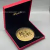 Moneda Grande Shuibei de Oro Puro Popular, Regalo para el Día de la Madre, Regalo Conmemorativo 520, Regalo de Cumpleaños, Regalo de Oro, Venta al por Mayor