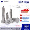 Aço inoxidável hexágono externo auto-roscante parafuso DIN571 dentes completos meio dentes M8M12 parafuso alongado 304 auto-rosca unha atacado