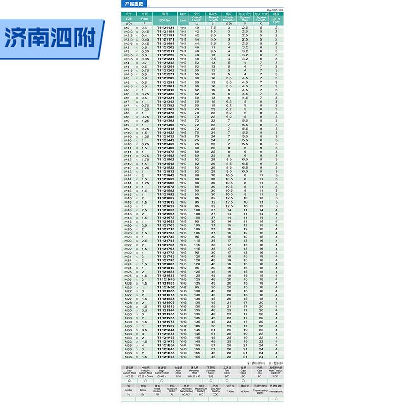 韩国YG-1螺旋槽机用丝锥