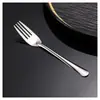 Conjunto de talheres de aço inoxidável transfronteiriço colher garfo talheres doméstico hotel colher de comer colher de sopa colher de sobremesa garfo de salada