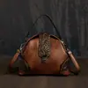 Bolso de Mujer de Moda Nuevo 2025 Bolso de Mano Bordado Retro Europeo y Americano Bolso de Clip Bolso de Hombro