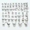 Joias para Nail Art da Nova Série Borboleta, Zircônia Brilhante de Luxo Acessível Borboleta Vazada Cor White K Acessórios de Unha Usáveis