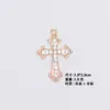 Nuevo Colgante de Aleación Multicorlor Cristal Strass Cruz Accesorios Barroco Hecho a Mano DIY Accesorios de Joyería