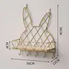Gancho para llave de entrada sin perforaciones, decoración de pared, puerta, colgante de pared para dormitorio, perchero de pared, estante de almacenamiento de hierro