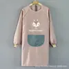 Delantal para cocina casera, impermeable y a prueba de aceite, overol de cocina para mujer, ropa de trabajo elegante con mangas largas