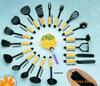 Suministro P-014C Utensilios de Cocina de Nylon Pala Cuchara Tenedor Espátula, Cuchara para Sopa, Colador Colador Colador para Espagueti