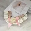 Babero Flor para Mascota Estilo Floral Rosa Toalla Babero para Saliva de Gatito Bufanda para Mascota Anillo para el Cuello Accesorios Venta al por Mayor
