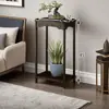 Florero de Pilar de Madera Maciza, Florero Estilo Chino para Balcón, Uso Doméstico, Estante de Piso para Sala de Estar Interior, Adecuado para Suculentas y Plantas Verdes