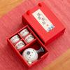 Juego de té de cerámica con esmaltado de copos de nieve, tetera auxiliar para el hogar, juego de té de kung fu perezoso, regalo, impresión de logotipo, directo de fábrica