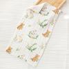 [Asequible] Toalla infantil de gasa de algodón de seis capas de 25 x 50 cm, toalla facial infantil con estampado para bebés.
