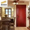 Sala de Ventas Directa de Fábrica Puerta de Madera Maciza Dormitorio Puerta de Roble Insonorizada Interior Puerta de Tronco Retro Se Puede Personalizar