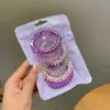 Diadema de color caramelo para niña dulce, serie de colores degradados, liga para el cabello tipo cable telefónico, cuerda para el cabello femenina sin costuras que no daña el cabello, tocado