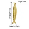 Acero Inoxidable 304 Serie Marina de Playa Colgante de Pez Pequeño Chapado en Oro de 18 Quilates Colgante de Animal Collar Pulsera Joyería Lista para la Venta