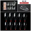 100 Piezas de Caja de Manicura Uñas Transparentes, Uñas de Manicura de Pegado Completo para Salones de Manicura, Uñas Especiales para Usar Uñas