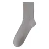 Meias 100% Algodão Meias Masculinas de Cano Médio Outono e Inverno Tecido Felpudo Espesso Meias Masculinas Cor Sólida Meias de Algodão Meias Masculinas Versáteis Em Estoque Atacado