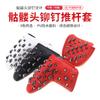 Golf cráneo negro remache funda de varilla de madera funda de varilla de empuje 1/3/5/UT varilla de madera semicircular protección de cabeza de varilla en forma de L