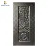 Paneles de Puerta Estampados en Frío Laminados en Frío Pintados de Nuevo Estilo, Paneles de Puerta Galvanizados, Puertas Antirrobo, Puertas de Cobre, Estilos de Moda, Puertas Dobles con Patrón Floral de Lujo Ligero