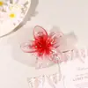 Nuevo Clip de Flor Color Gradiente Transparente Pasador Punto Diamante Color Gelatina Fresco y Dulce Fotografía de Playa al por Mayor Mujeres