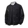 Jaqueta Tamanho Grande M-XL Venda Direta do Fabricante Nova Estação Primavera e Outono Masculina Gola Alta Impermeável Solta Tendência Casual Jaqueta para Homens