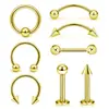 Juego Básico de Acero Inoxidable Transfronterizo de 8 Piezas Mixtas Joyería para Perforar Labio Uña Ceja Uña Oreja Anillo de Nariz Anillo de Labio