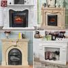 Manto de Chimenea de Fuego Real, Estufa de Calefacción, Chimenea de Piedra Estilo Europeo, Decoración de Hotel Manto de Chimenea de Mármol Estilo Francés Fabricante