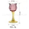 Suporte de Vela Alto Estilo Francês, Suporte de Vela de Lótus e Tulipa, Suporte de Exibição para Aromaterapia, Base para Vela, Suporte de Vela para Altar, Suporte para Cera
