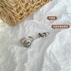 Anillo plateado con sentido del diseño que no se desvanece, lindo, dulce, estilo cool, anillo de personalidad, joyería de mano, anillo abierto para mujer, nicho, venta al por mayor