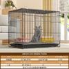 Jaula para Gatos Cifrado Villa para Gatos de Interior Jaula Metálica Plegable para Mascotas Jaula de Hierro Jaula para Gatos Ragdoll Capa Única Jaula Conveniente para Gatitos