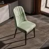 Silla Minimalista Moderna de Lujo Ligero, Silla de Comedor para Hotel, Taburete con Respaldo para Casa de Alquiler, Silla Suave para Ocio en Casa y Mahjong