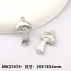 Accesorios de joyería de aleación vintage diy colgante de hongo aretes simples decoración de ropa fruta y verdura comida y colgante de juego
