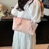 Bolsa de Grande Capacidade para Mulheres Verão 2025 Novo Design de Nicho Bolsa de Ombro Lantejoulas Axila Estilo Coreano Bolsa Tote para Trabalho