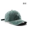 Gorra con visera para hombre estilo japonés otoño e invierno personalizada lavada retro amor bordado para exteriores viaje para hombre a prueba de sol gorra de béisbol