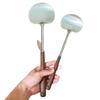 Espátula nueva de acero inoxidable imitación nogal espátula de hongo para el hogar espátula de manzana cocina salteado espátula mango largo antiquemaduras para cocinar
