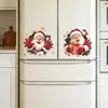 Fun-f1373 Caja de Regalo de Papá Noel Pintada Dormitorio Sala de Estar Armario Embellecimiento del Hogar Pegatina Decorativa Autoadhesiva