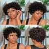 Peluca de encaje frontal europea y americana, cabello rizado, voluminosa, pequeño volumen, tocado, comercio exterior, moda africana, cabello rizado