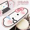 Mantel de Mesa con Forma Especial de Dibujo Animado Lindo Hello Kitty para Uso Doméstico, Antideslizante y Resistente a las Manchas, Mantel Decorativo Lindo, Alfombrilla para Ratón y Teclado, Se Puede Enviar en Nombre de Otros