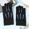 Guantes de Ciclismo para Otoño e Invierno, Cortavientos, Impermeables y de Terciopelo Cálido, Pantalla Táctil, Deportes al Aire Libre, Conducción de Vehículo Eléctrico, Guantes de Ciclismo