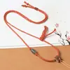 Cadena de Suéter de Hilo de Algodón Original Tejida a Mano Estilo para Hombres y Mujeres con Cordón Cadena de Cuerda Colgante Simple Colgante de Jade Cadena de Cuerda Cordón Colgante Dzi