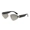 Gafas de Sol Estilo Nuevo Personalizadas Sin Marco Cortadas al Borde Versátiles Estilo Urbano Moda Retro Europea y Americana Protección Solar para Exteriores Gafas de Sol Transfronterizas