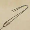 Novo Pingente de Jade Hetian Tecido à Mão Cordão de Alta Qualidade Corda de Colar Ajustável