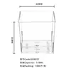 Varios Platillos para Salsa Tazas Cuadradas Tazas para Mousse Plástico Transparente Vajilla Platos para Postre Platos Pequeños para Aperitivos de Fiesta con Cuchara