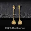 Corrente de Pingente Zakiram Antigo com Ouro Incrustado e Diamantes Cabacinha Caractere de Bênção Corrente de Extensão Acessórios para Colar Pulseira DIY Venda por Atacado