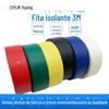 Fita Isolante Elétrica Genuína 3m 1500 # Isolamento Elétrico Sem Chumbo À Prova D'água Fio Amarelo-Verde-Vermelho-Azul-Preto