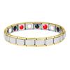 Jóias Transfronteiriças Aliexpress Mais Vendidas para Homens e Mulheres, Pulseiras Magnéticas de Aço Inoxidável Modernas e Simples, Pulseiras Exquisitas de Aço Titânio