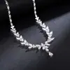 Set de Aretes de Lujo de Alta Gama de Cao Shi, Collar de Princesa de Lujo con Forma de Marquise, Nuevo Estilo para Combinar con Vestidos de Socialité