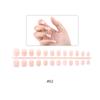 Francês Nail Art Patch 24 Peças de Vestindo Armadura Acabado Jelly Gel Nail Patch Papel Em Pó Cor Da Pele Falso Nail Patch em estoque