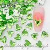 6mm V Corazón Corazón de Melocotón Celebridad de Internet Populares Planos Fondo Plano Forma Especial Diamante Uñas Joyería Diamante Decoración Cristal de Vidrio Usable Uñas Diamante