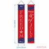 Decorações de Festa Amazon Mais Vendidas Transfronteiriças Cortina de Porta de Varanda Bandeira do 250º Aniversário Americano Dia da Independência Couplets Personalizados